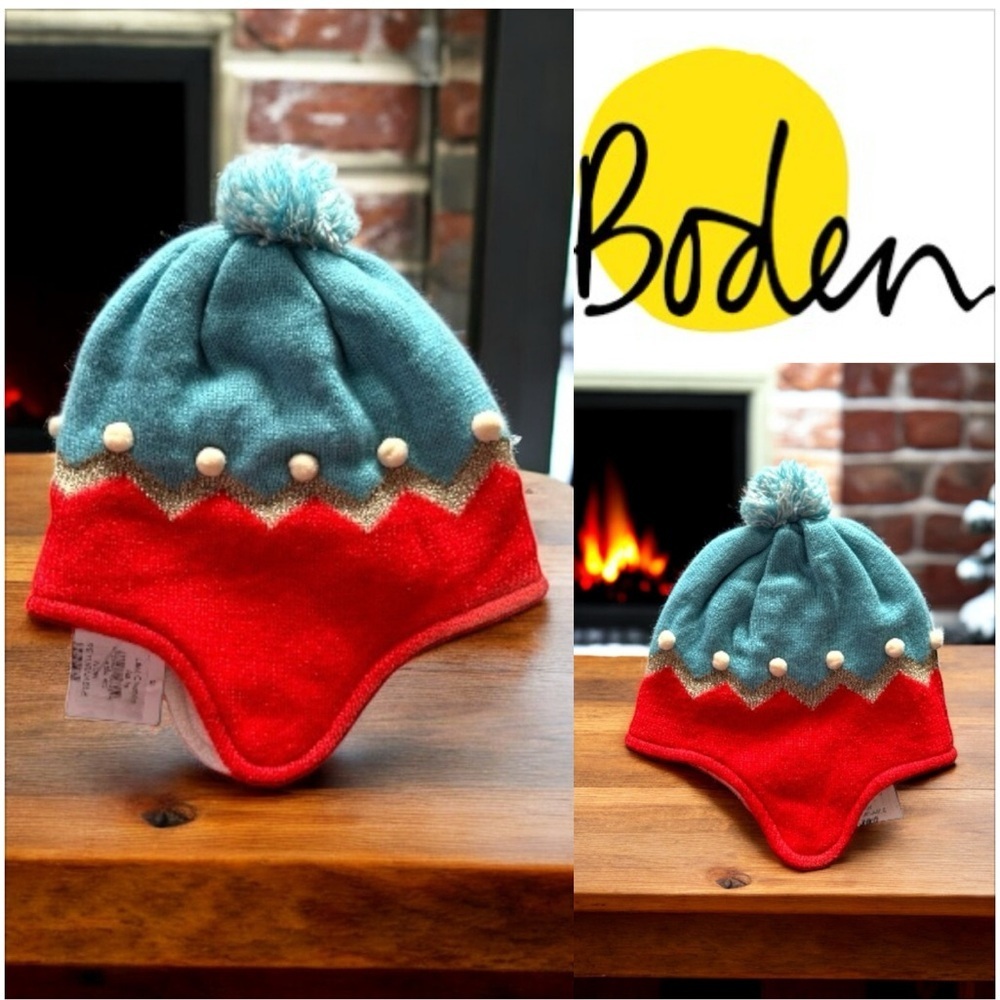 Boden Knit Pom-Pom Hat . 
Size S